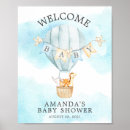 Search for hot air balloon welcome signs Baby shower