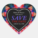 Search for red heart save the date stickers Engagement