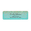 Search for blue glitter return address labels Birthday party