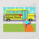 Search for school bus postcards First day of school