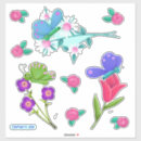 Search for blue butterfly stickers Roses