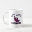 Search for social butterfly mugs Funny
