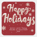 Search for happiness is homemade stickers Red