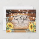 Search for wood wedding save the dates Sunflowers