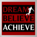Search for dream believe achieve posters Gym