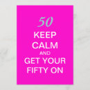 Search for keep calm birthday invitations Pink