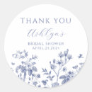 Search for something blue thank you stickers Chinoiserie
