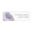 Search for purple and gold return address labels Elegant
