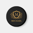 Search for name magnets Monogrammed