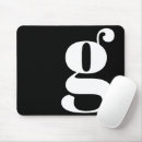 Search for white on dark mouse mats Black