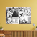 Search for black and white canvas prints Photo collage