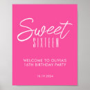 Search for sweet 16 birthday posters Chic