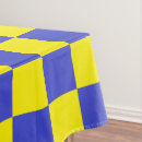 Search for blue checkered tablecloths Yellow
