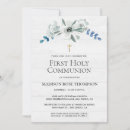 Search for wood first communion invitations Holy