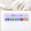 Search for french macarons return address labels Paris