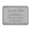 Search for sweet 16 save the date magnets Glitter