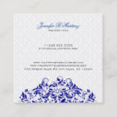 Search for blue damask business cards Elegant