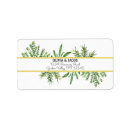 Search for green stripes return address labels Simple calligraphy