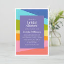 Search for rainbow bridal shower invitations Bright