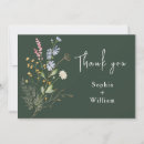 Search for dark green thank you cards Boho