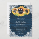 Search for wood and lace invitations Sunflower