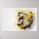 Search for roaring lion posters Wall