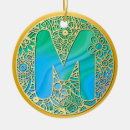Search for letter m christmas tree decorations Gold