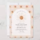 Search for here comes the sun baby shower invitations Retro