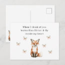 Search for love foxes postcards Cute