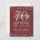 Search for 70th birthday save the dates Glitter