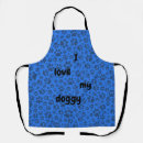 Search for blue polka dot pattern aprons Background