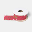 Search for green white red ribbon Satin