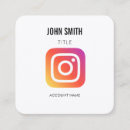 Search for instagram icon business cards Marketing