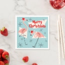 Search for christmas flamingo napkins Retro