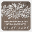 Search for lace wedding stickers Barn wood