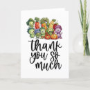 Search for vegetable thank you cards Food