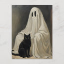 Search for vintage halloween cat postcards Ghost