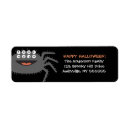 Search for spider return address labels Halloween