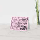Search for pink text cards White