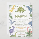 Search for watercolor dinosaur invitations Gender neutral