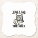 Search for funny cat coasters Father'sday
