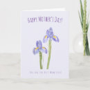 Search for watercolor mothers day cards Iris