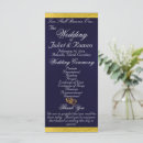 Search for navy and gold wedding programmes Calligraphy