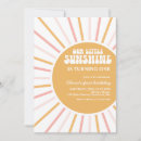 Search for little sunshine birthday invitations Retro