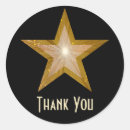 Search for black gold glitter thank you stickers Stars