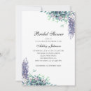 Search for purple and teal bridal shower invitations Botanical