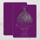 Search for purple and silver bridal shower invitations Elegant