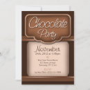 Search for chocolate party invitations Mocha