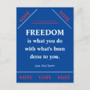 Search for freedoms postcards Vote