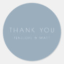 Search for blue thank you wedding stickers Simple